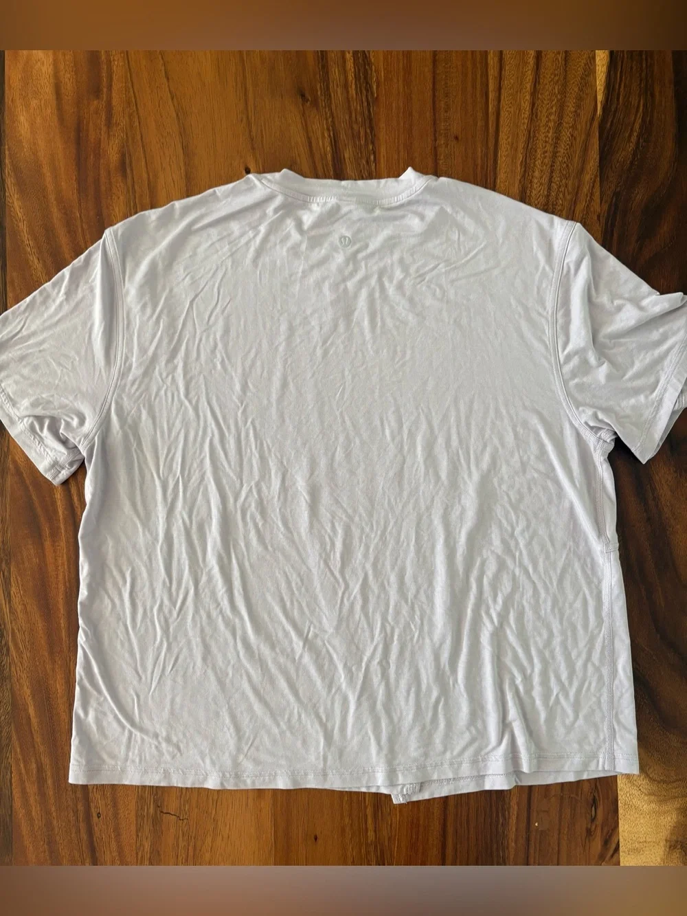Lululemon Modal-Silk Blend Tie-Front Yoga T-Shirt In Faint Lavender Size 10